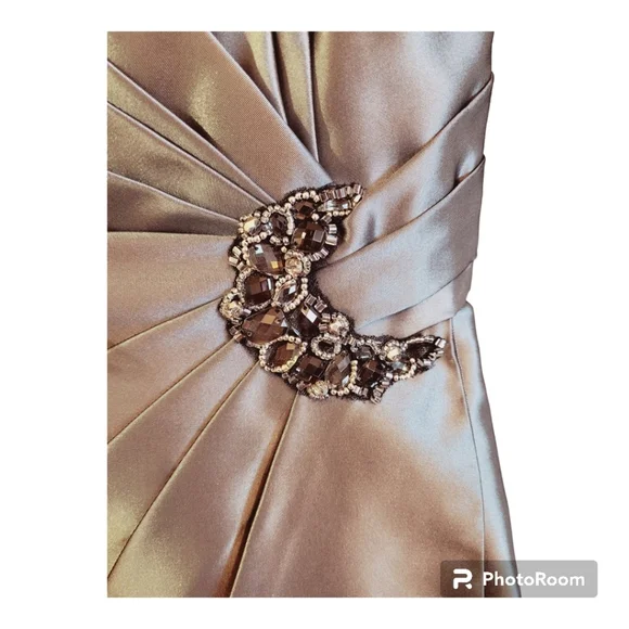 Beautiful Cocktail Spaghetti Straps Midi Dress - Picture 4 of 13